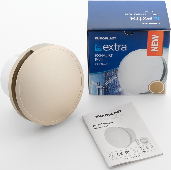 Europlast EAT100G (золотой) вытяжка для ванной диаметр 100 мм