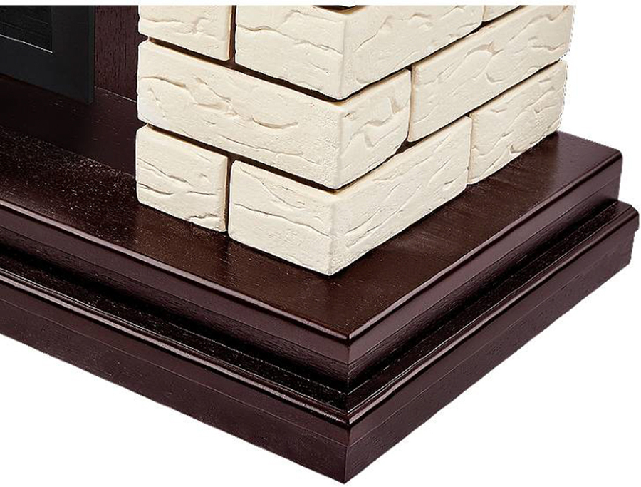 Firelight BFP/P-2520 с порталом Bricks 25 камень бежевый, шпон темный дуб напольный биокамин