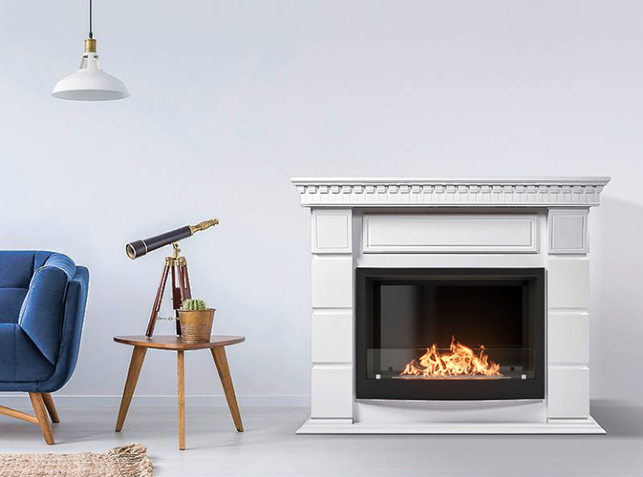 Firelight BFP/P-2520 с порталом Elegante 25 белый напольный биокамин