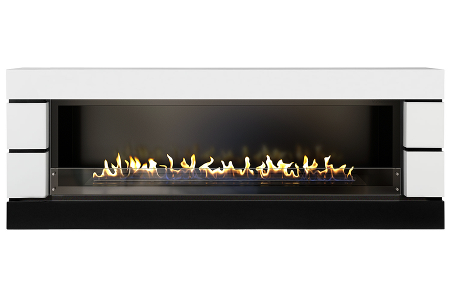 Firezo Modern 60 Белый с черным напольный биокамин