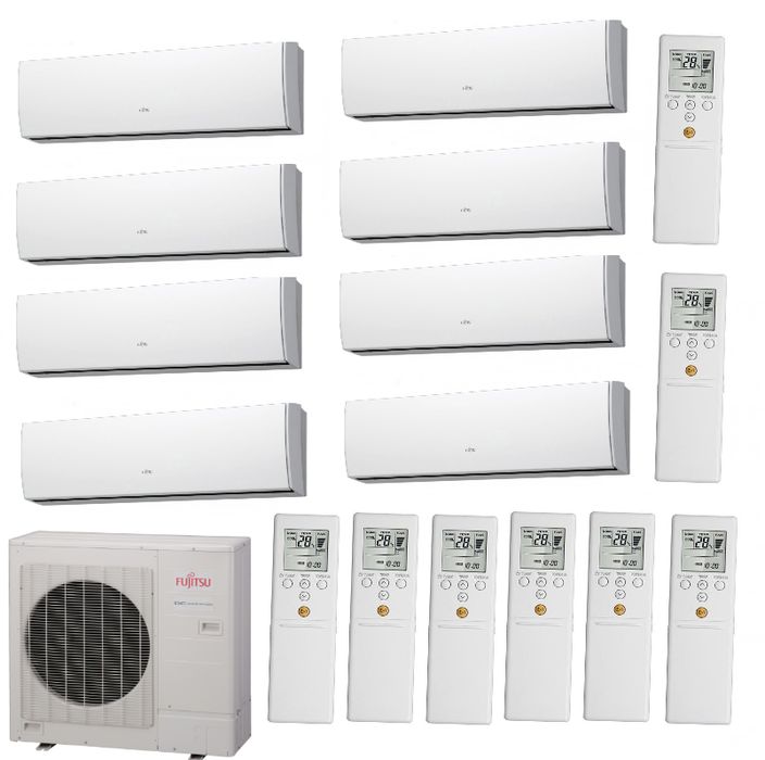 Fujitsu AOYG45LBT8/ASYG07LUCA*8шт мульти сплит система