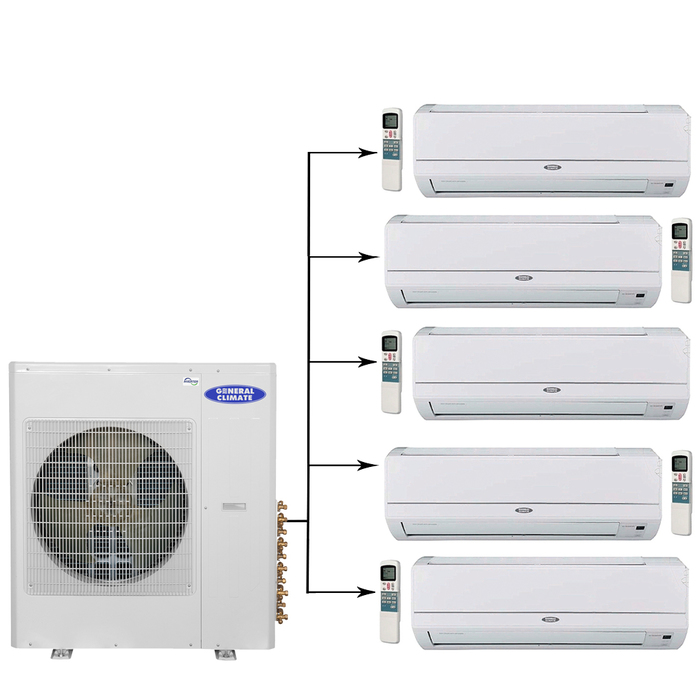 General Climate GU-M5E42H1/GC-ME07HRI*5шт мульти сплит-система на 5 комнат