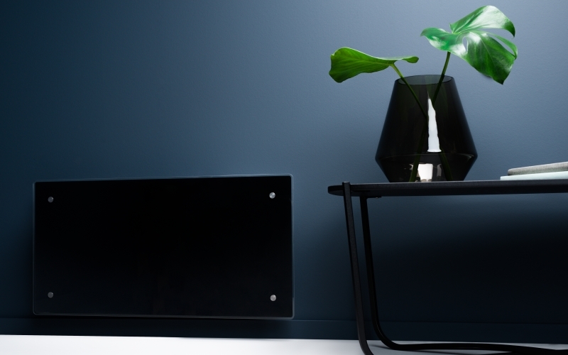 Glamox 800Вт H60 WIFI высота 340 мм Black WiFi конвектор электрический