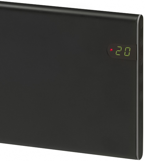Glamox H30 200мм/800Вт/IP20 черный конвектор электрический