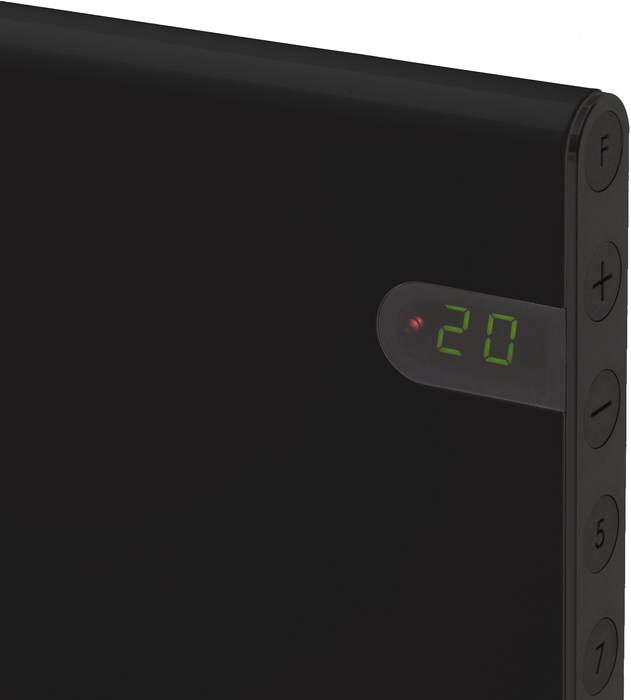 Glamox H30 370мм/1200Вт/IP20 черный конвектор электрический