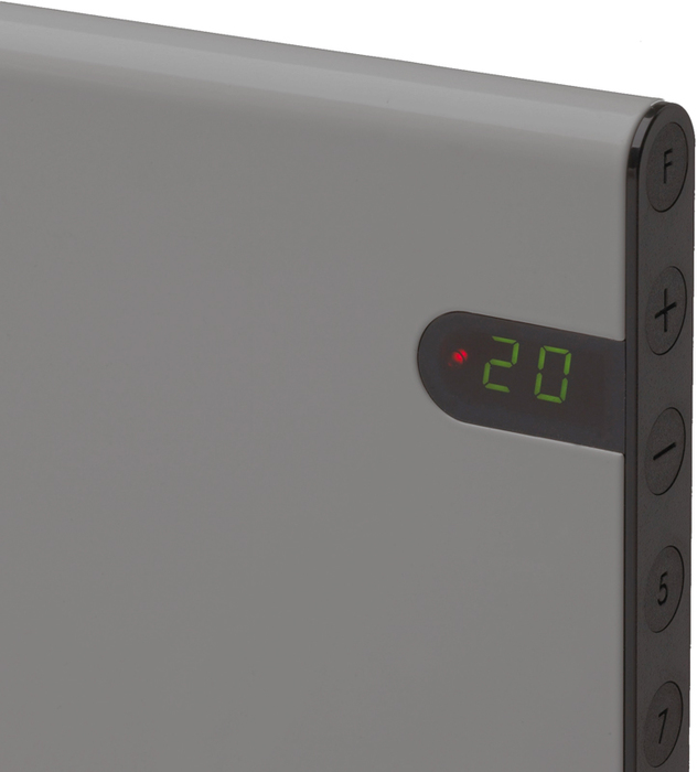 Glamox H30 370мм/400Вт/IP20 серебристый конвектор электрический