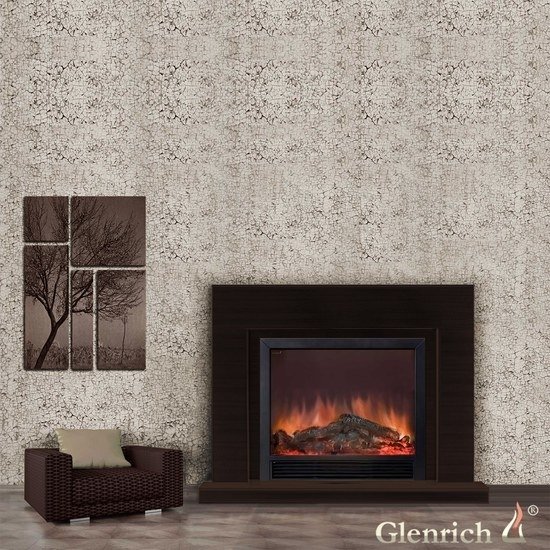 Glenrich Астория Delux 33 (Sharm33 Black) Венге большой электрический каминокомплект