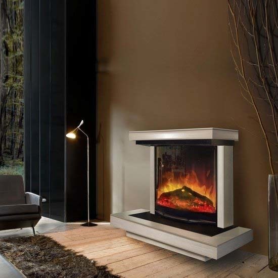 Glenrich Атлант (Rondo S36) Беленный дуб дизайнерский профессиональный каминокомплект