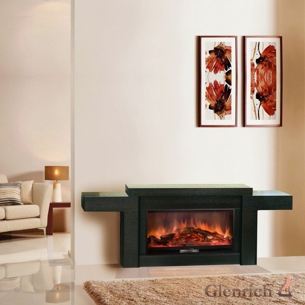 Glenrich Европа Delux (Premier S86) Венге с выступами качественный  каминокоплект