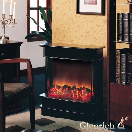 Glenrich Валерия (цвет-Черный) российский компактный электрокамин