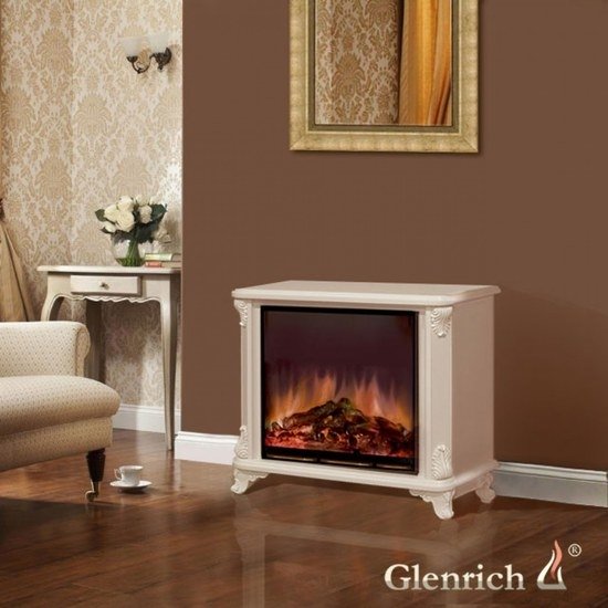 Glenrich Версаль (Arte 23) Белый белый пылающий камин