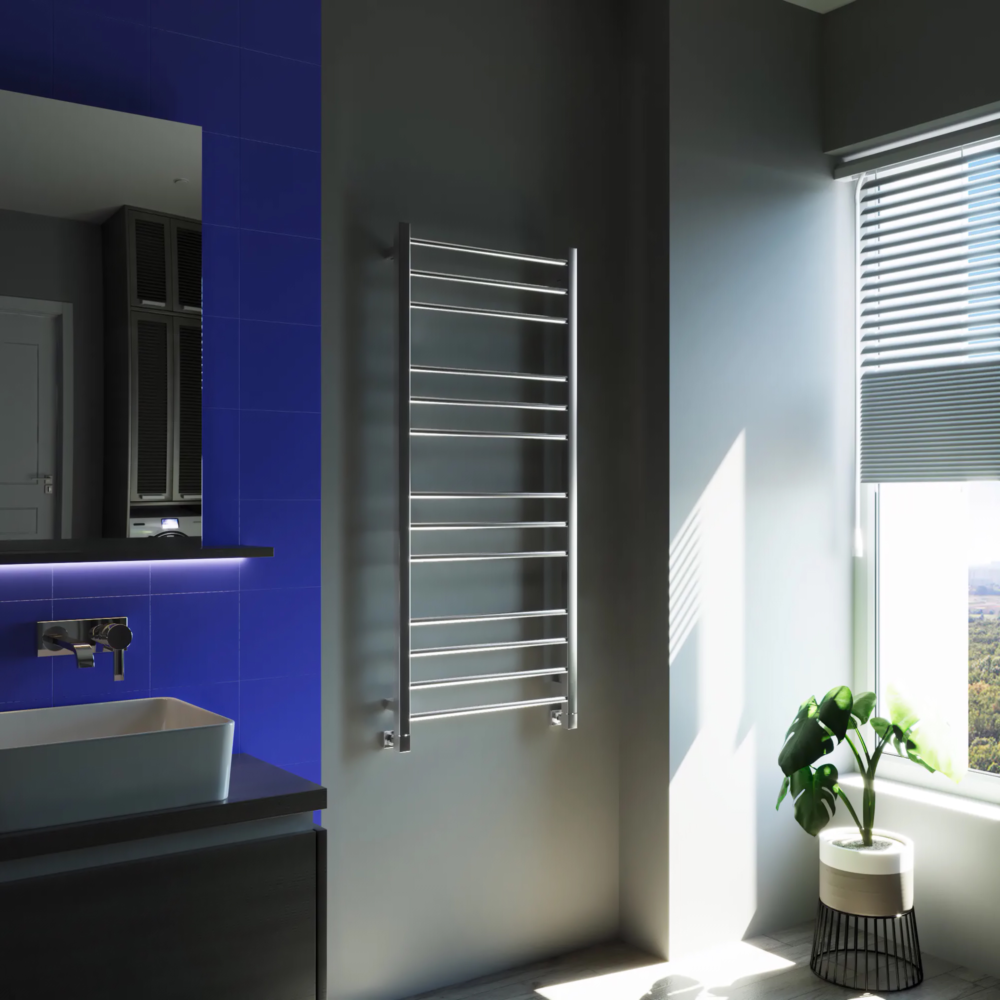 Grota EcoClassic 530х1200 водяной полотенцесушитель шириной 510 - 600 мм