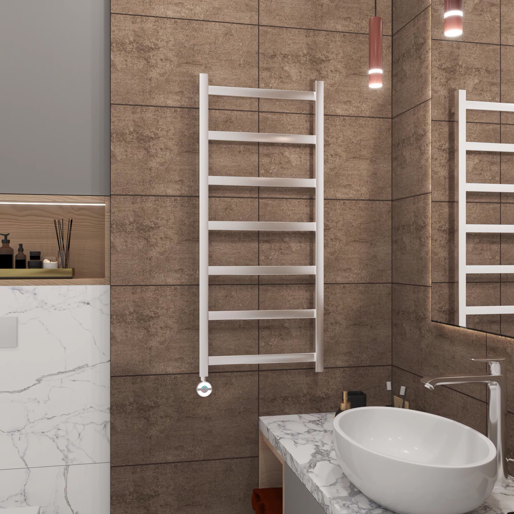 Grota Soffi 430x1000 El электрический полотенцесушитель лесенка