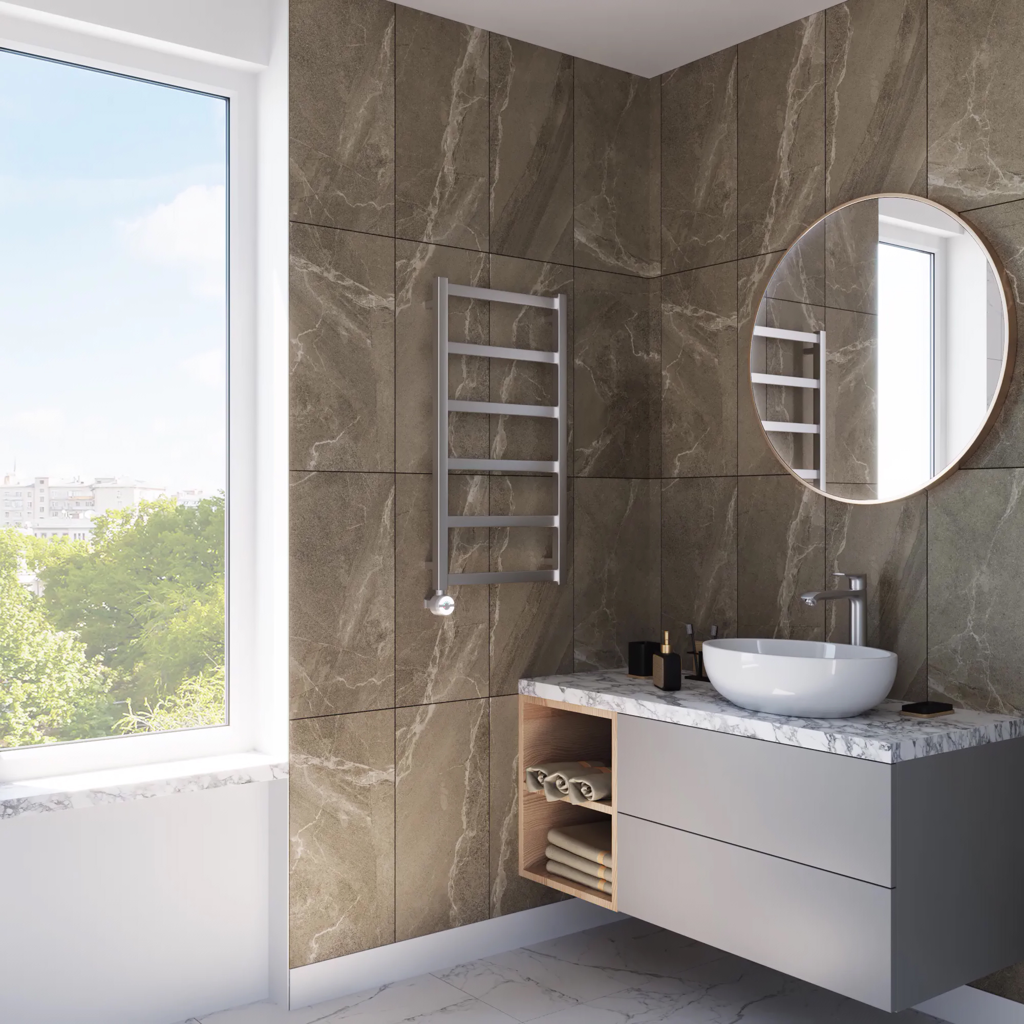 Grota Soffi 430x800 El электрический полотенцесушитель лесенка