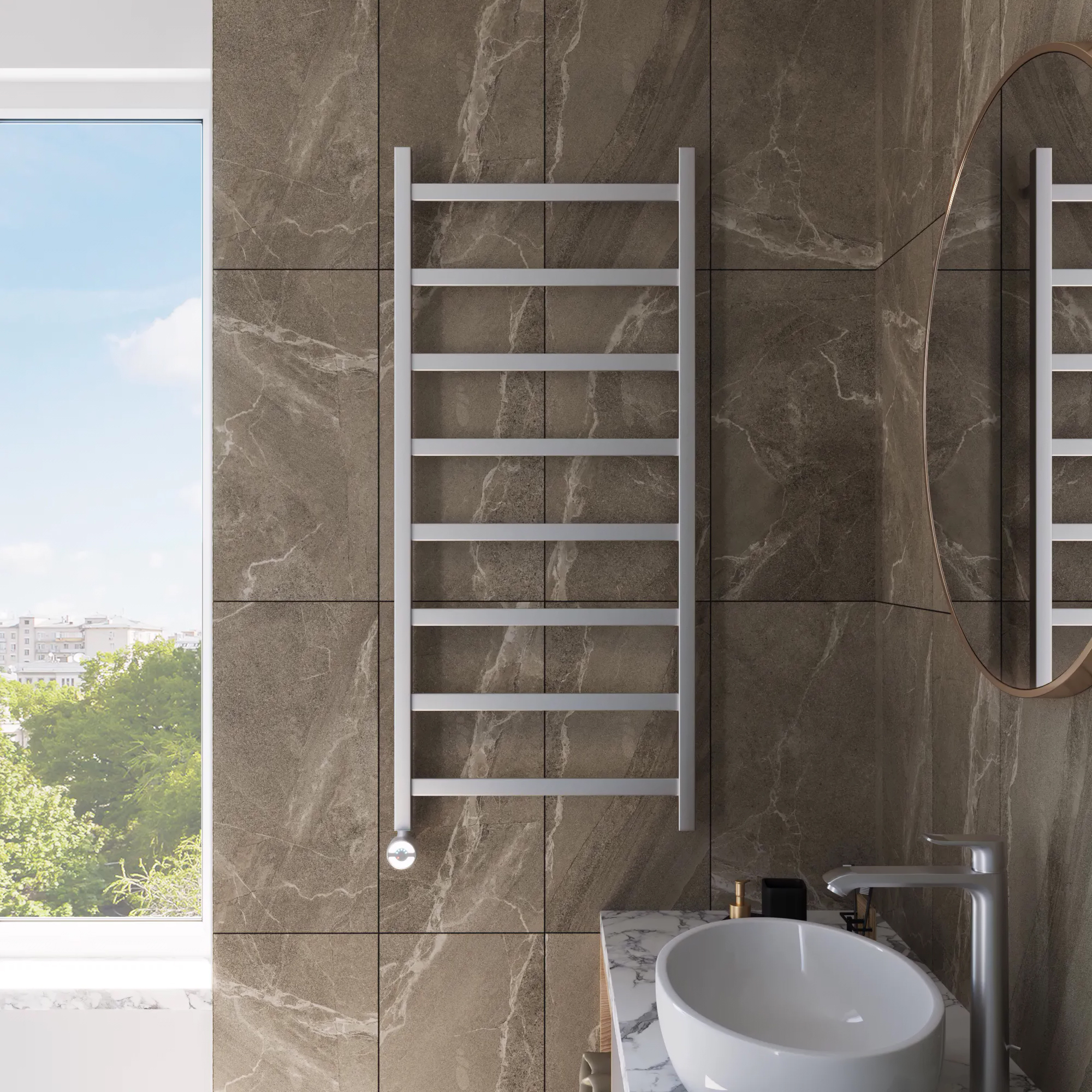 Grota Soffi 530x1200 El электрический полотенцесушитель лесенка