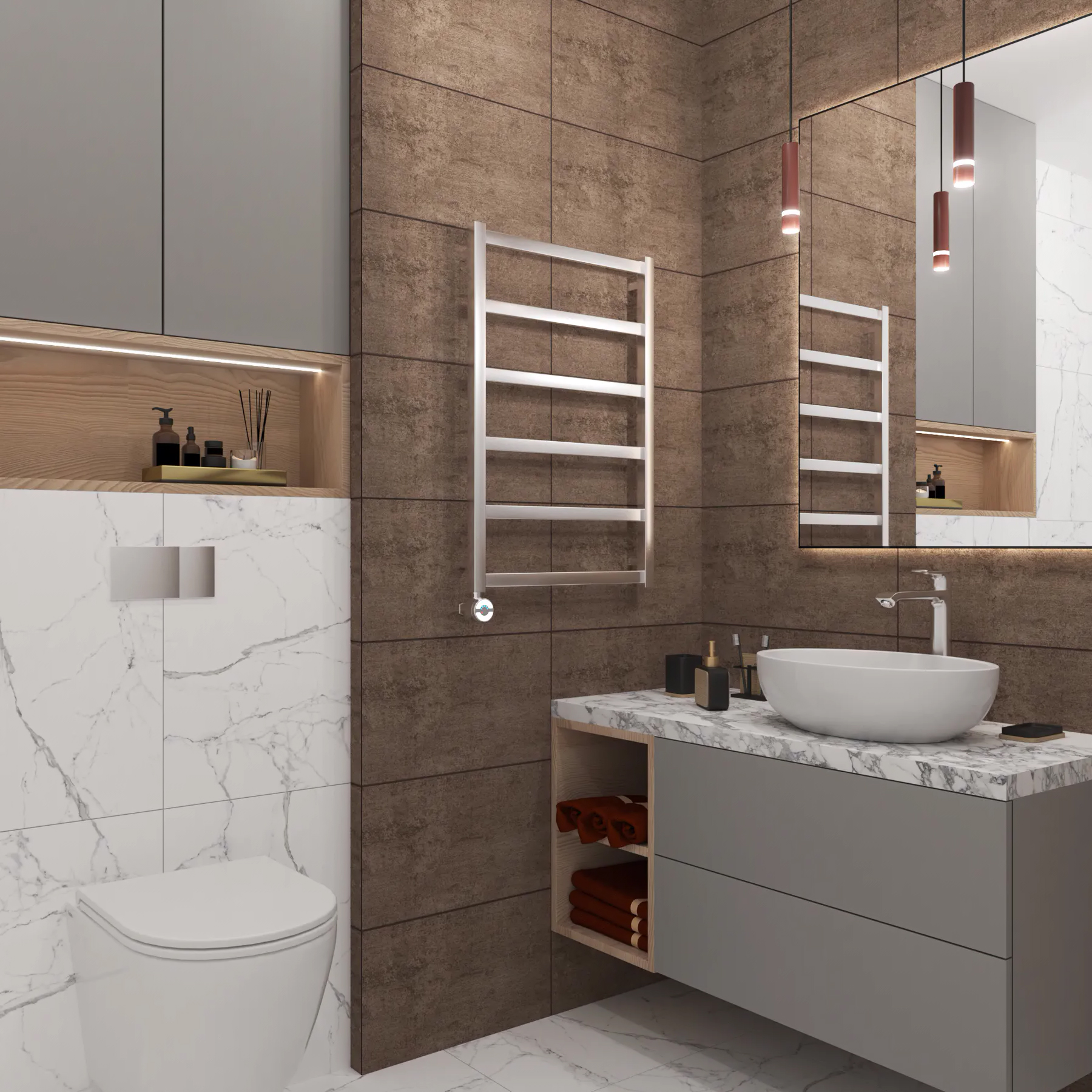Grota Soffi 530x800 El электрический полотенцесушитель лесенка