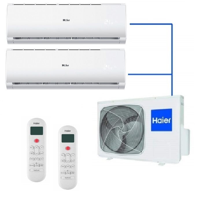 Haier 2U50S2SM1FA/AS09TS4HRA-M*2шт внешний блок мульти сплит-системы