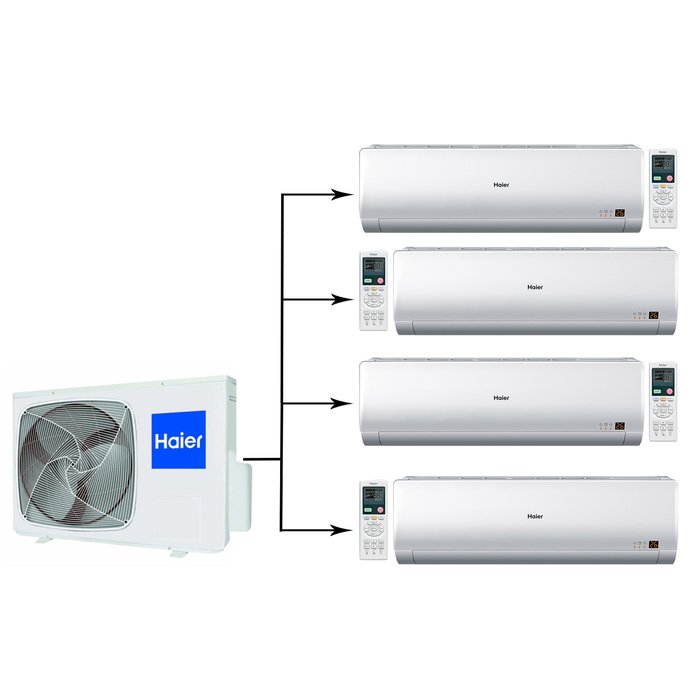 Haier 4U30HS1ERA/AS09BS4HRA*4шт мульти сплит система