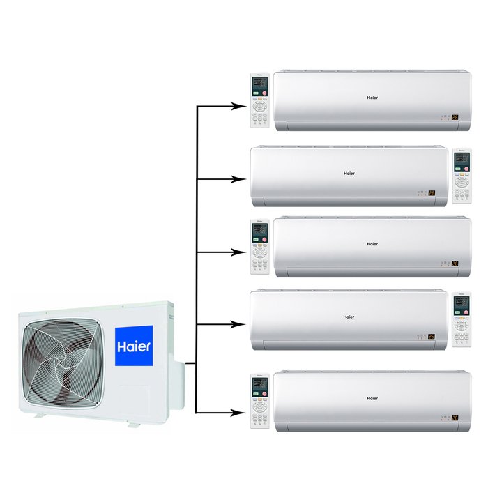 Haier 5U45LS1ERA/AS09BS4HRA*5шт мульти сплит система