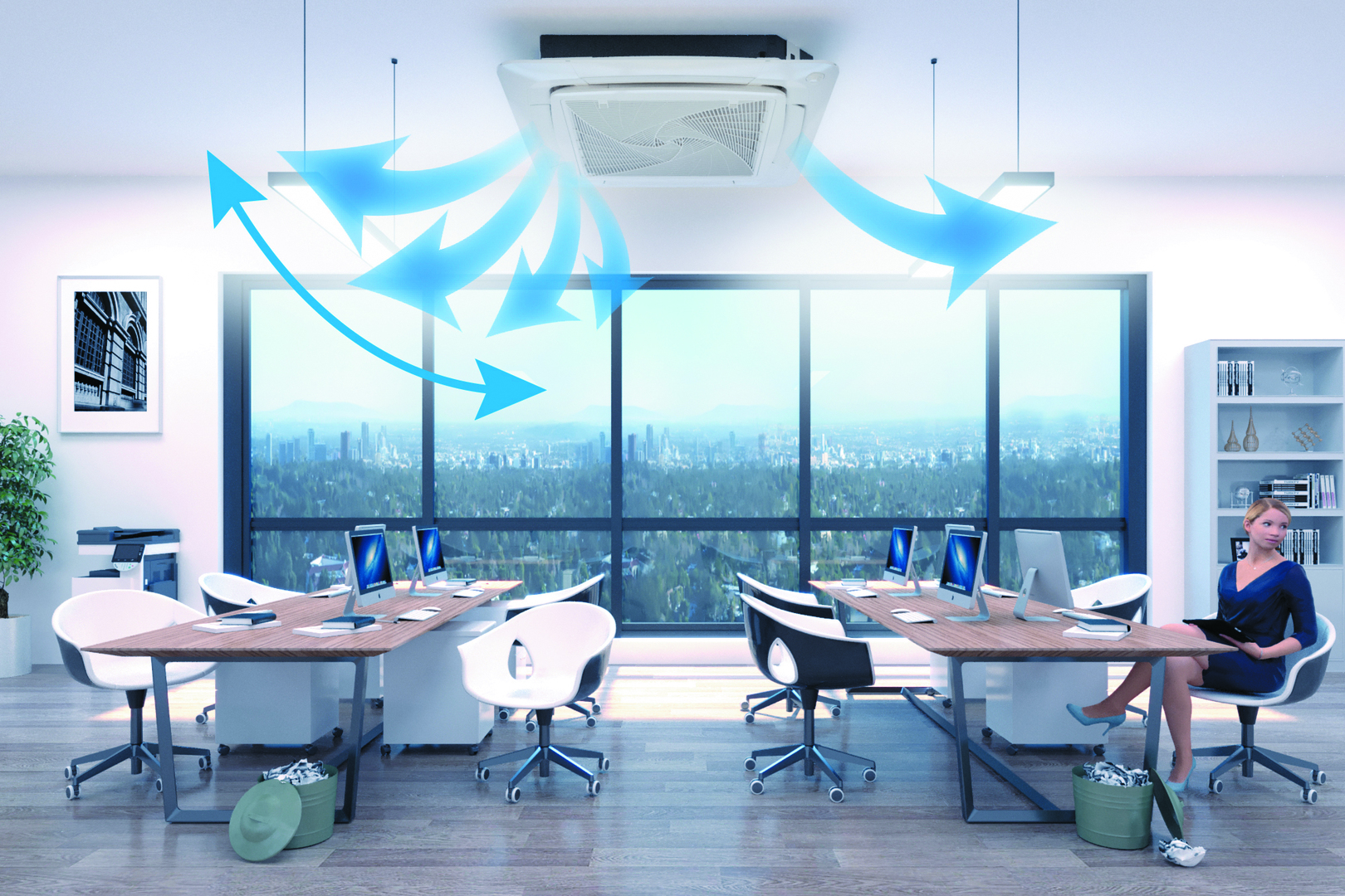 Haier AB71F2LR1FA/1U71F2LR1FA кассетный кондиционер