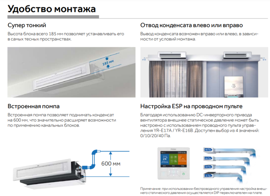 Haier AD71S2SS1FA/1U70S2SJ2FA канальный кондиционер