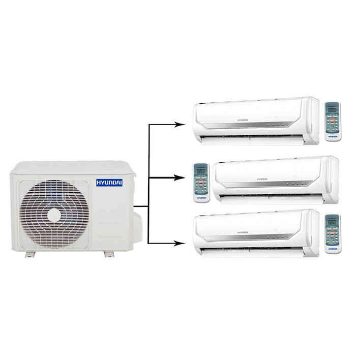 Hyundai H-ALMO2-24H3/O/H-ALMS2-09H/I*3 мульти сплит-система на 3 комнаты