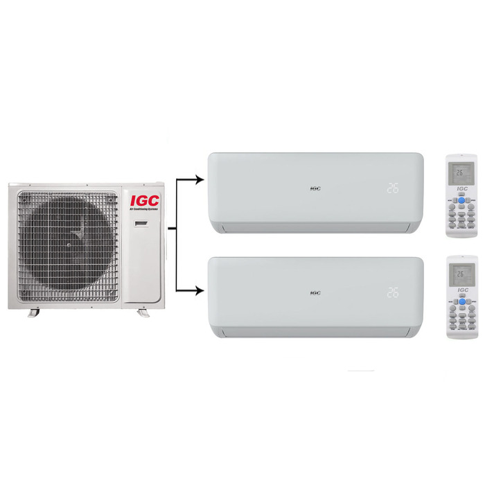 IGC RAM2-X18UNH/RAK-X09NH*2шт мультисплит-система на 2 комнаты