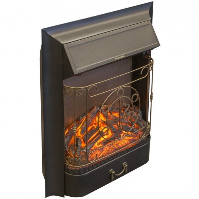 InterFlame Majestic FX M Black/Brass классический очаг 2D