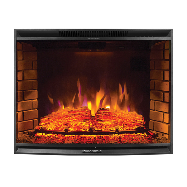 InterFlame Panoramic 33 LED FX QZ широкий очаг 2D