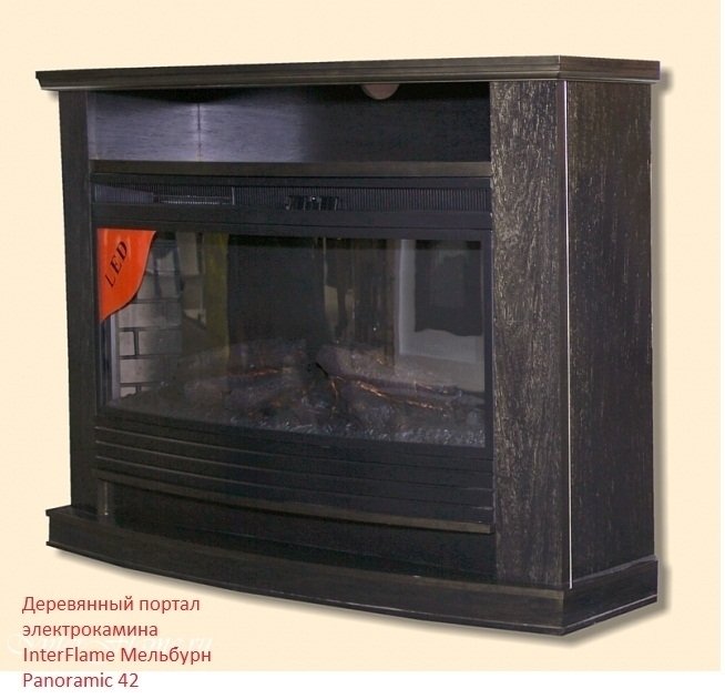 InterFlame Panoramic 42 LED FX широкий очаг 2D