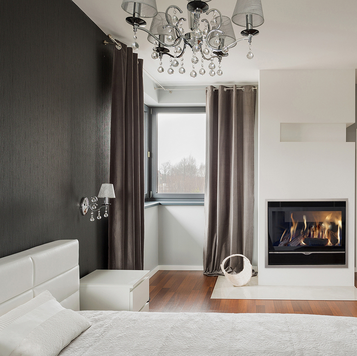 Karma ELEGANCE 77 Exclusive Medium line 30 silver встраиваемый газовый камин