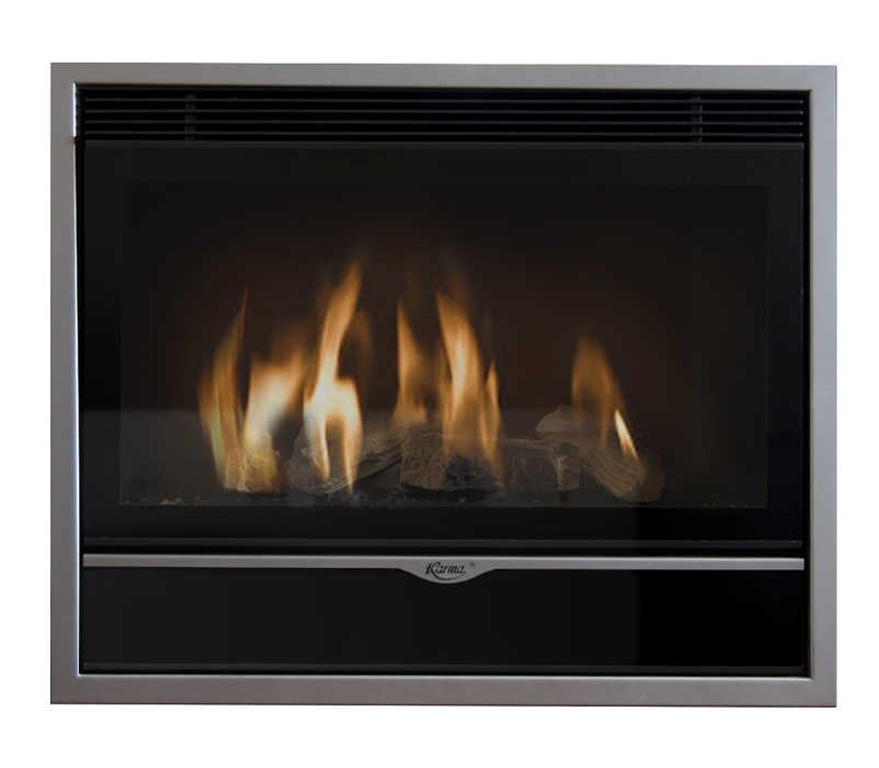 Karma ELEGANCE 77 Exclusive Medium line 30 silver встраиваемый газовый камин