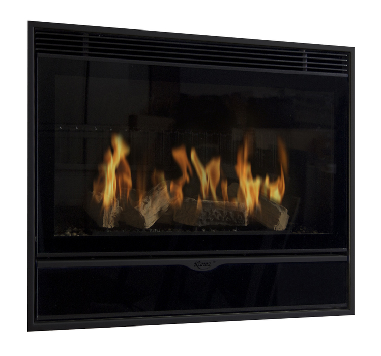 Karma ELEGANCE 77 Exclusive Slim line 15 anthracite встраиваемый газовый камин