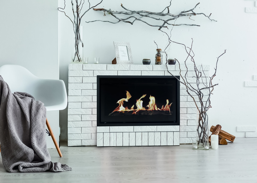 Karma STYLE Medium line 30 grey metallic встраиваемый газовый камин