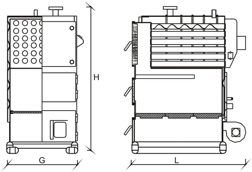 Kentatsu Max SR-500 твердотопливный котел