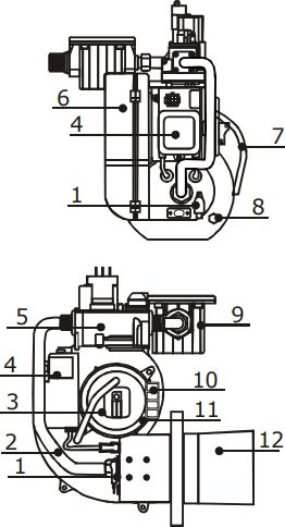 Kiturami TGB-30 GTX комплект газовая горелка