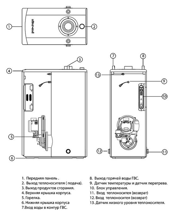 Kiturami TURBO-30R (35 кВт) дизельный котел