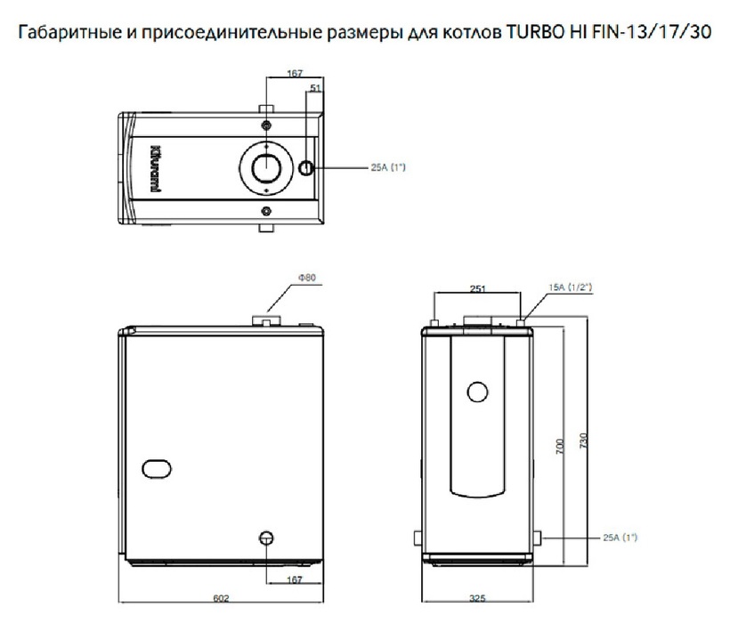 Kiturami TURBO HI FIN -21R (24.4) кВт дизельный котел