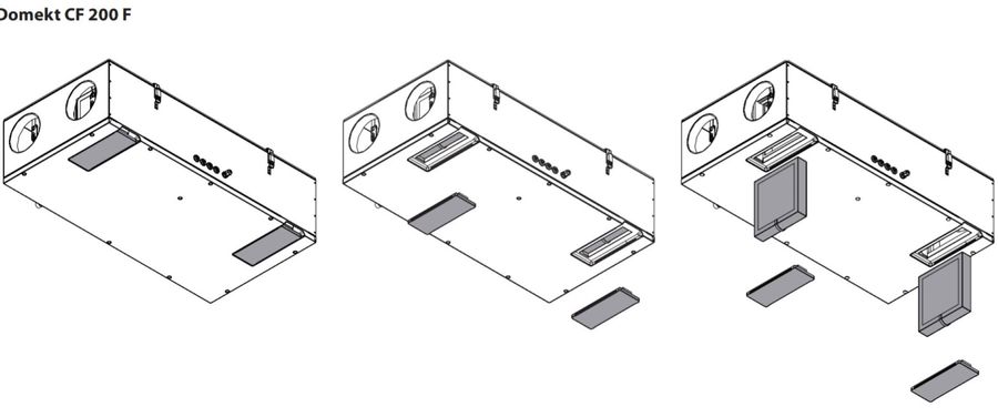 Komfovent Domekt-CF-200-F (M5/M5 ePM10 50/ePM10 50) К приточно-вытяжная установка