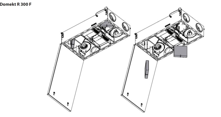 Komfovent Domekt-R-300-F (L/AZ F7/M5 ePM1 55/ePM10 50) приточно-вытяжная установка