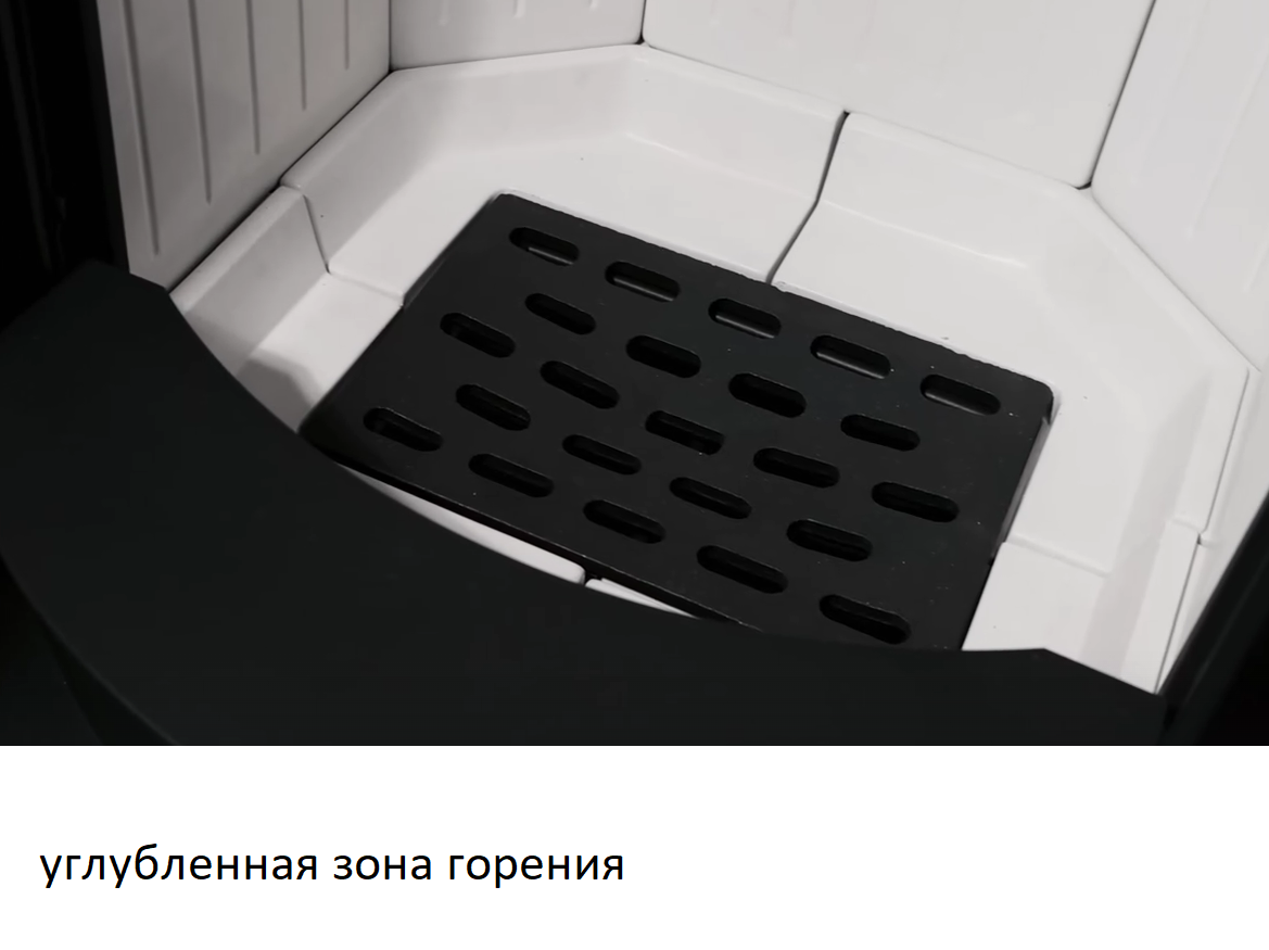 Kratki AMBLER черная футеровка, ручка из дерева Ятоба дровяная печь