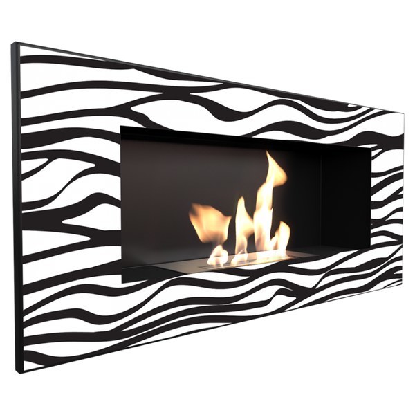 Kratki DELTA 2 ZEBRA(400*900), TUV настенный биокамин