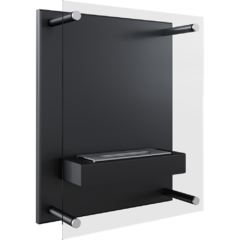 Kratki GLASS, TUV настенный биокамин