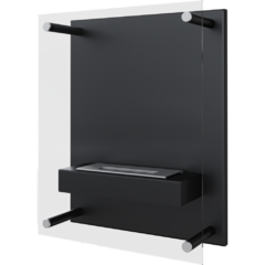 Kratki GLASS, TUV настенный биокамин