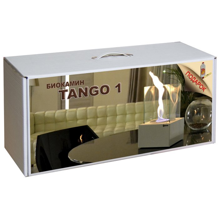 Kratki TANGO 1, с биотопливом(1шт.х1.5л.), зажигалкой набор с биокамином