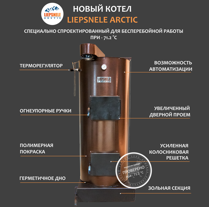 LIEPSNELE L-10 твердотопливный котел