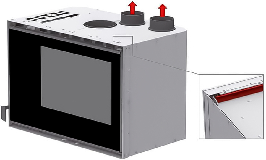 La Nordica Inserto 80 High Pressure фронтальная дровяная топка