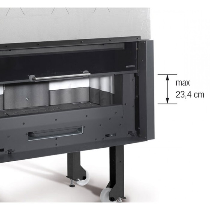 La Nordica Monoblocco 1000 Piano Crystal фронтальная дровяная топка