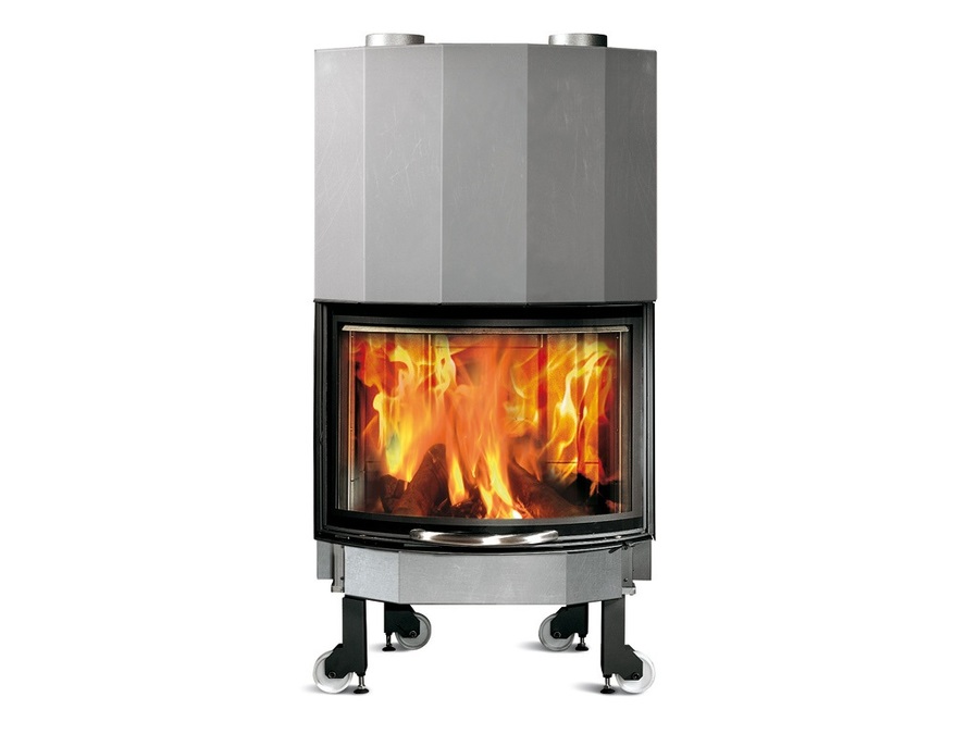 La Nordica Monoblocco in Ironker 750 Tondo фронтальная дровяная топка