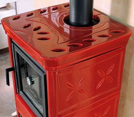 La Nordica TERMONICOLETTA FORNO DSA 4,0 BORDEAUX (бордовый) дровяная печь
